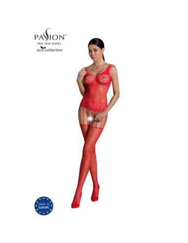 Passion - Eco Collection Bodystocking Eco Bs001 Rojo