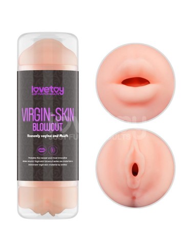 Masturbador Masculino Virgin-skin Vagina Y Boca