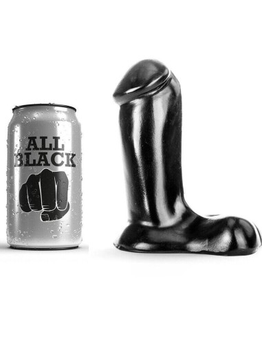 All Black  Dildo Realistico 14 Cm