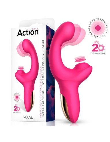 Volse Vibrador Triple Función Con Finger Y Pulsación Tapping