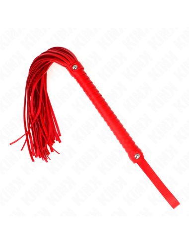 Kink - Látigo Con Mango Texturizado Rojo 48.5 Cm