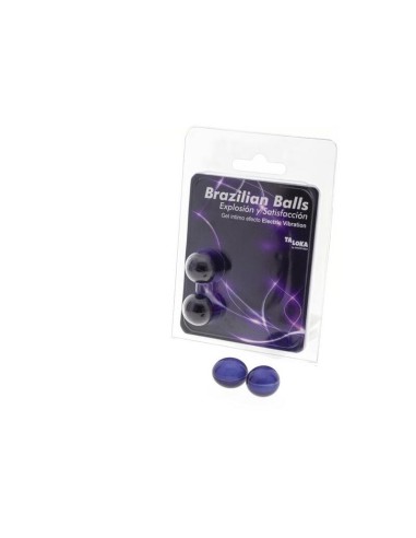 2  Brazilian Balls Explosion De Aromas Gel Excitante Efecto Electric  Vibración