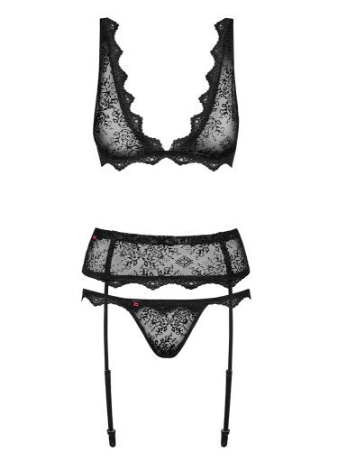 Emperita Set 3 Piezas Color Negro Talla (Interno):S/M