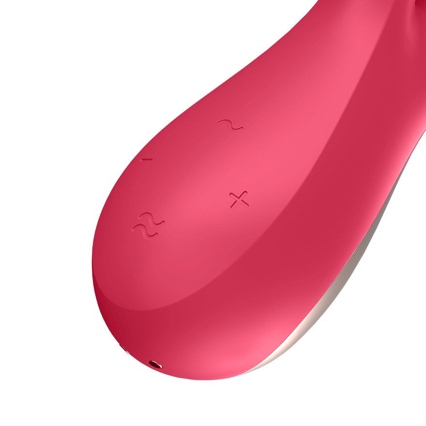 Mono Flex Vibrador Con App Rojo