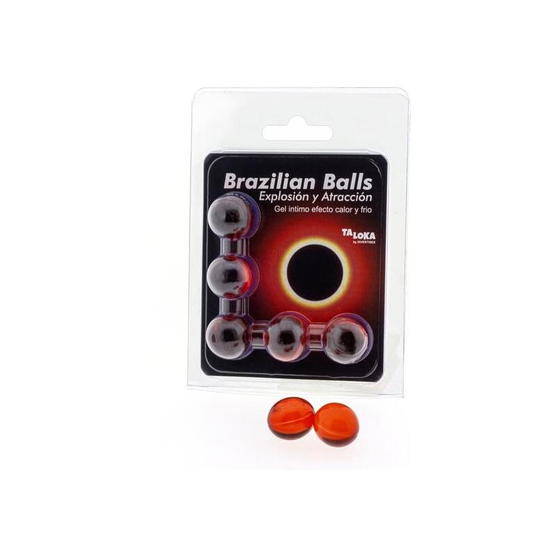 5  Brazilian Balls Explosion De Aromas Gel Excitante Efecto Calor Y Frio.