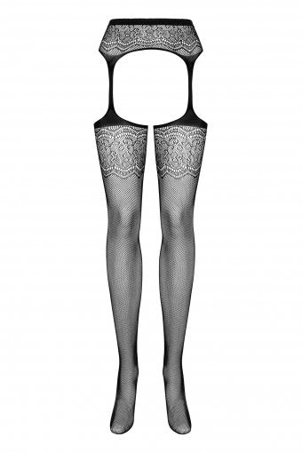 Obsessive  S207 Medias Con Liguero Negro Xl/Xxl