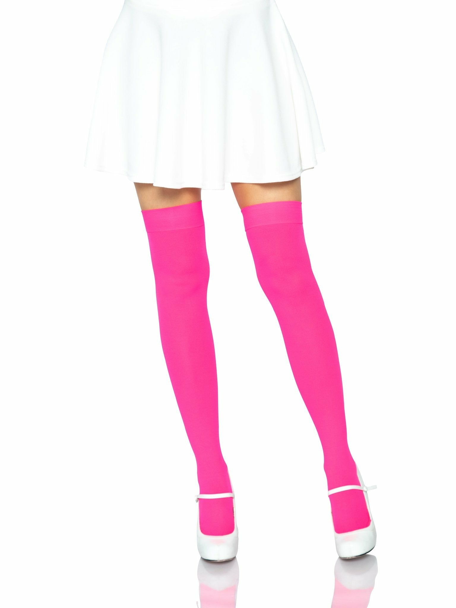 Leg Avenue Medias Opacas Rosa Neon