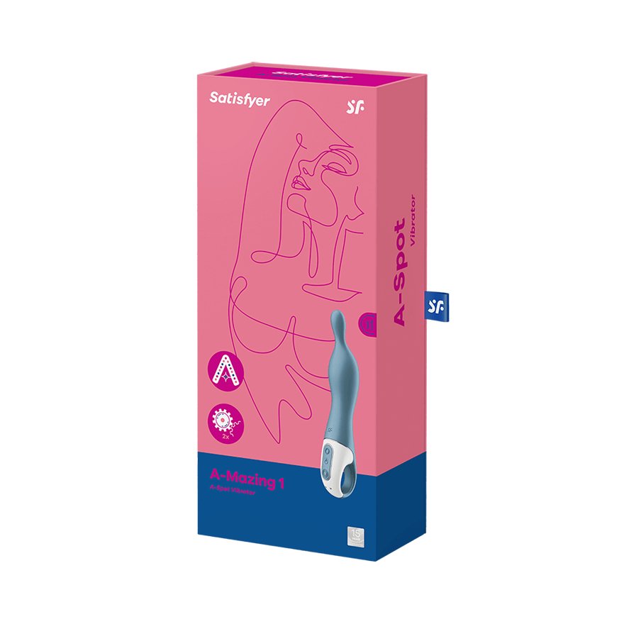 Plug  Anal Satisfyer A-Mazing 1 Vibrador Punto A - Granate