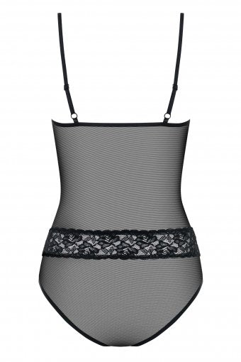 Body Con Perlas Negro Talla (Interno):L/Xl