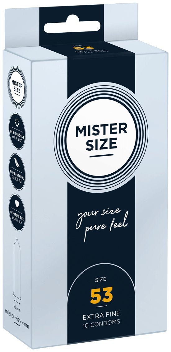 Mister Size - Preservativos Talla M 53 Mm (10 Unidades)