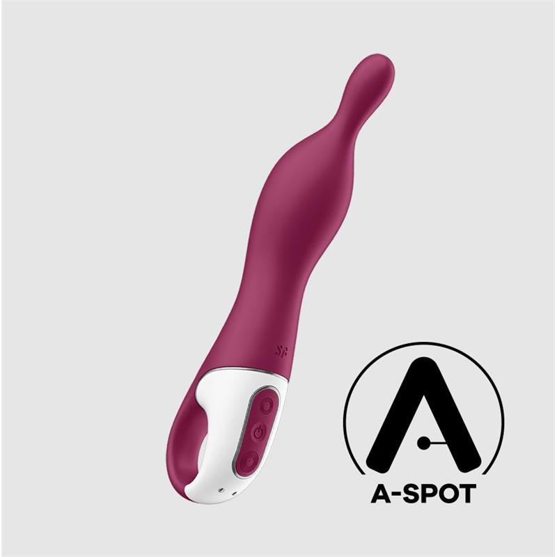 Plug  Anal Satisfyer A-Mazing 1 Vibrador Punto A - Granate