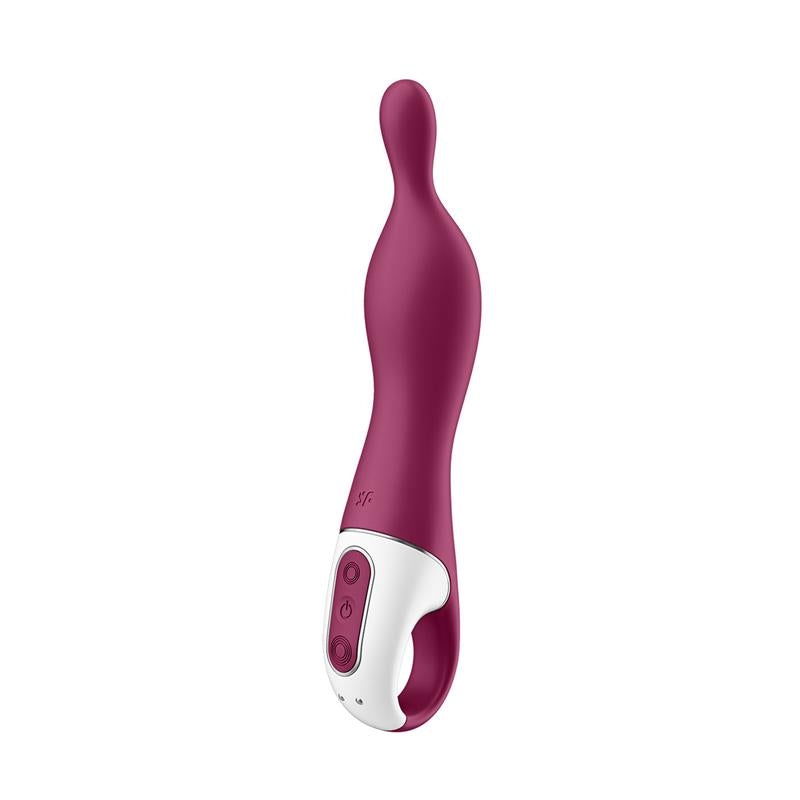 Plug  Anal Satisfyer A-Mazing 1 Vibrador Punto A - Granate