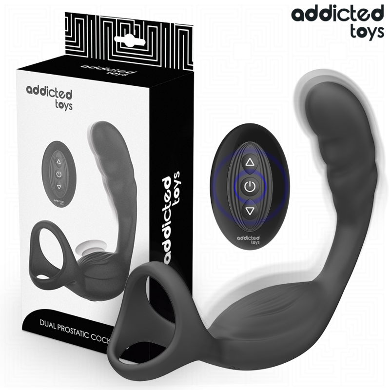 Addicted Toys - Anillo Doble Vibrador Prostático Control Remoto
