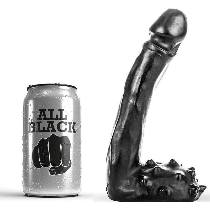 All Black  Dildo Realistico 19 Cm