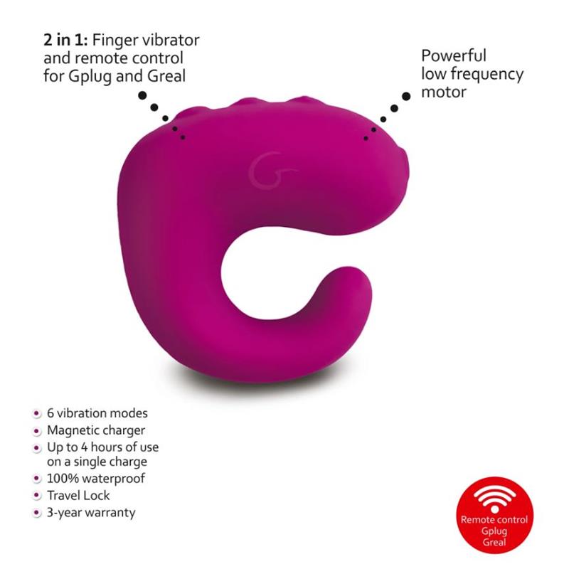 G-Vibe - Fun Toys Gring Anillo Vibrador Xl Sweet Raspberry
