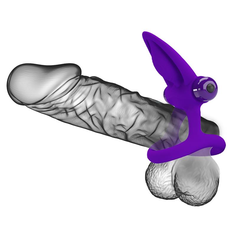 Pretty Love - Anillo Vibrador 10 Vibraciones Silicona Violeta