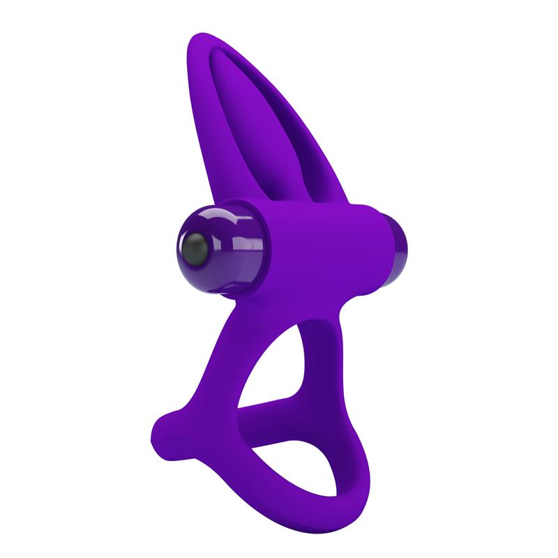 Pretty Love - Anillo Vibrador 10 Vibraciones Silicona Violeta
