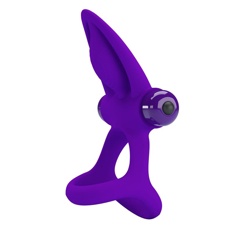 Pretty Love - Anillo Vibrador 10 Vibraciones Silicona Violeta