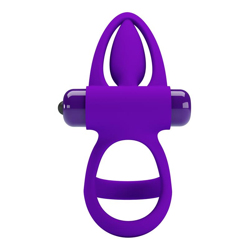 Pretty Love - Anillo Vibrador 10 Vibraciones Silicona Violeta