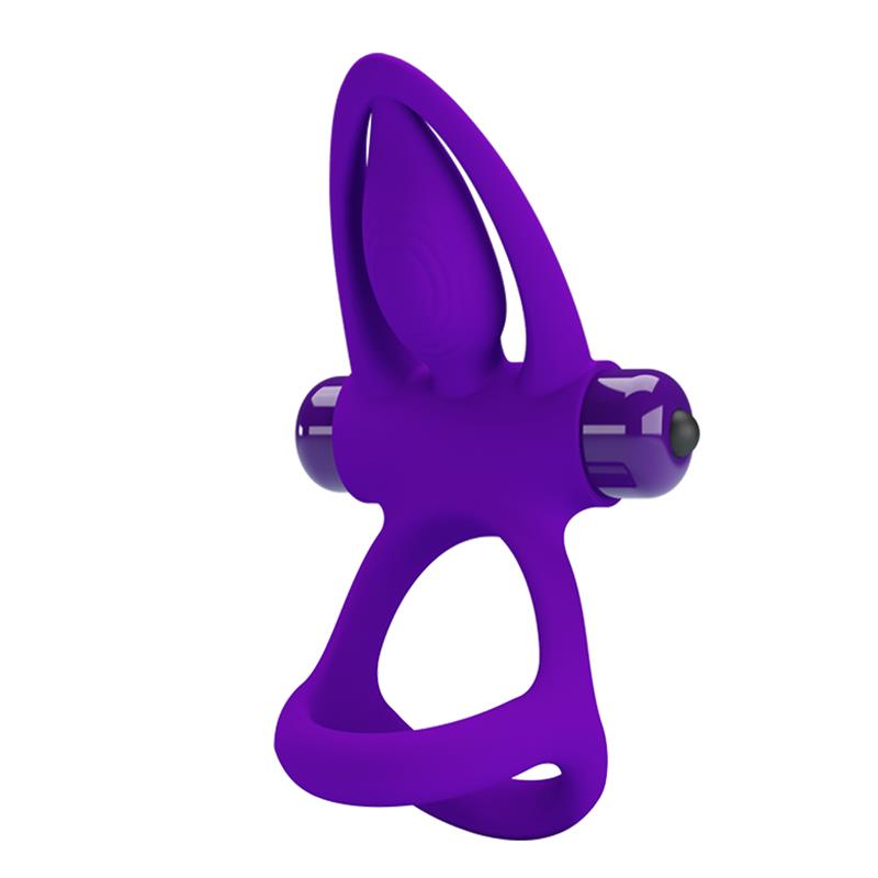 Pretty Love - Anillo Vibrador 10 Vibraciones Silicona Violeta