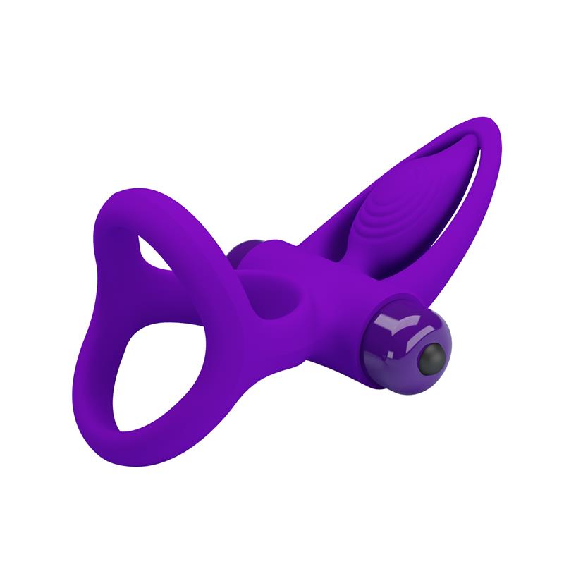 Pretty Love - Anillo Vibrador 10 Vibraciones Silicona Violeta