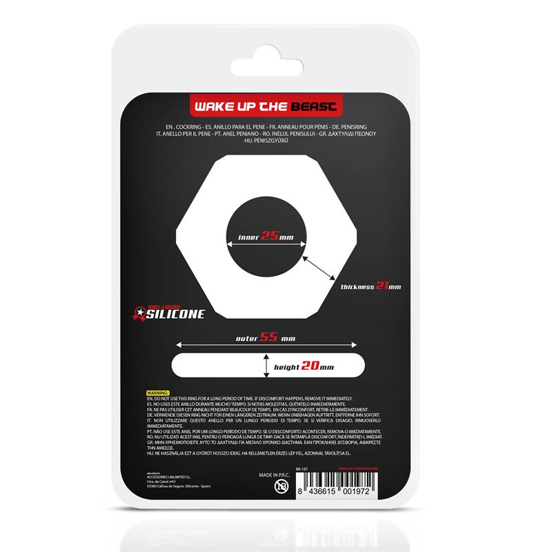 Anillo Para El Pene Nut Silicona Líquida 25 Mm