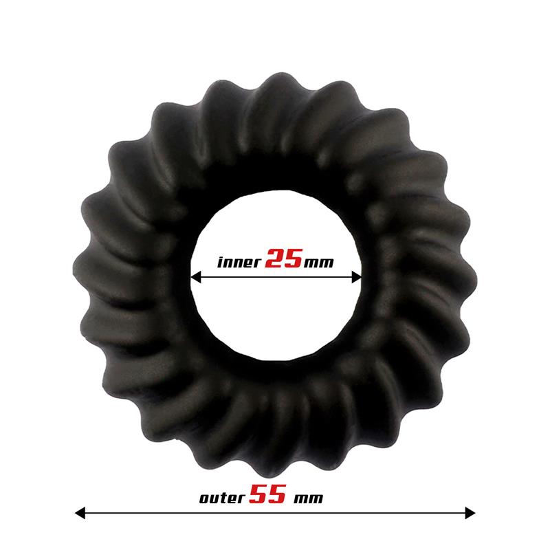 Anillo Para El Pene Sawtooth Silicona Líquida 25 Mm