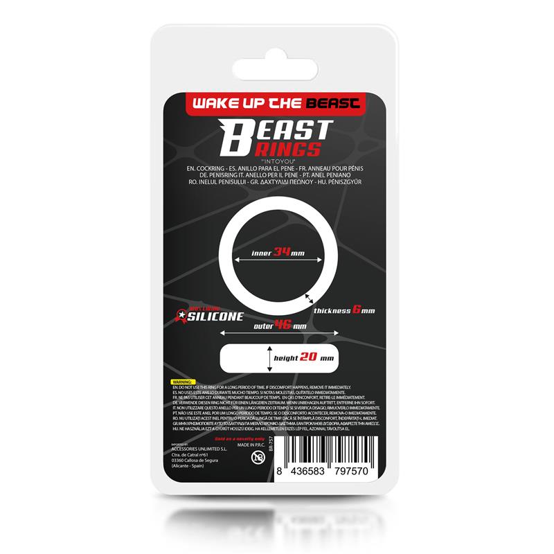 Anillo Para El Pene Silicona Líquida 3.4 Cm