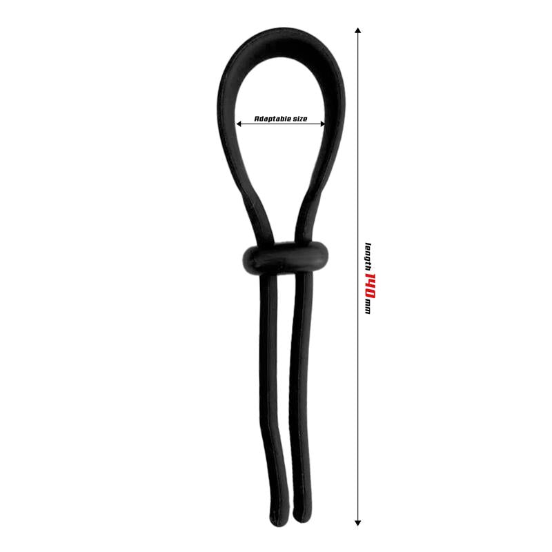 Anillo Para El Pene Wider Arrest Ajustable Silicona Sólida