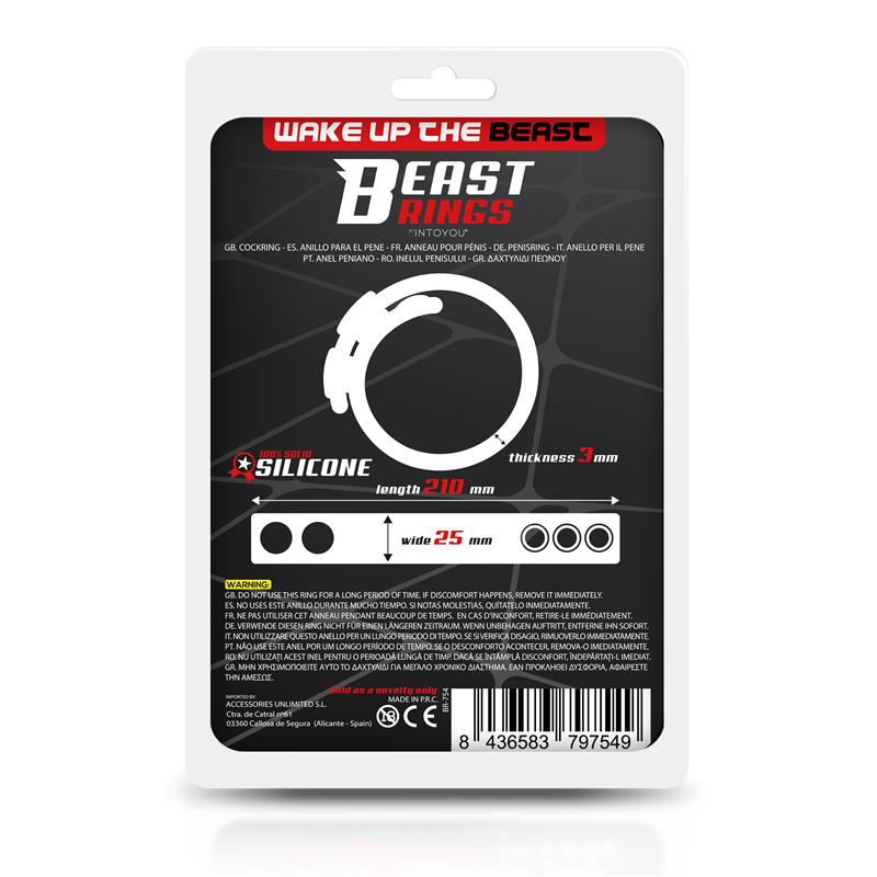 Anillo Pene Ajustable Silicona Sólida 15-21 Cm