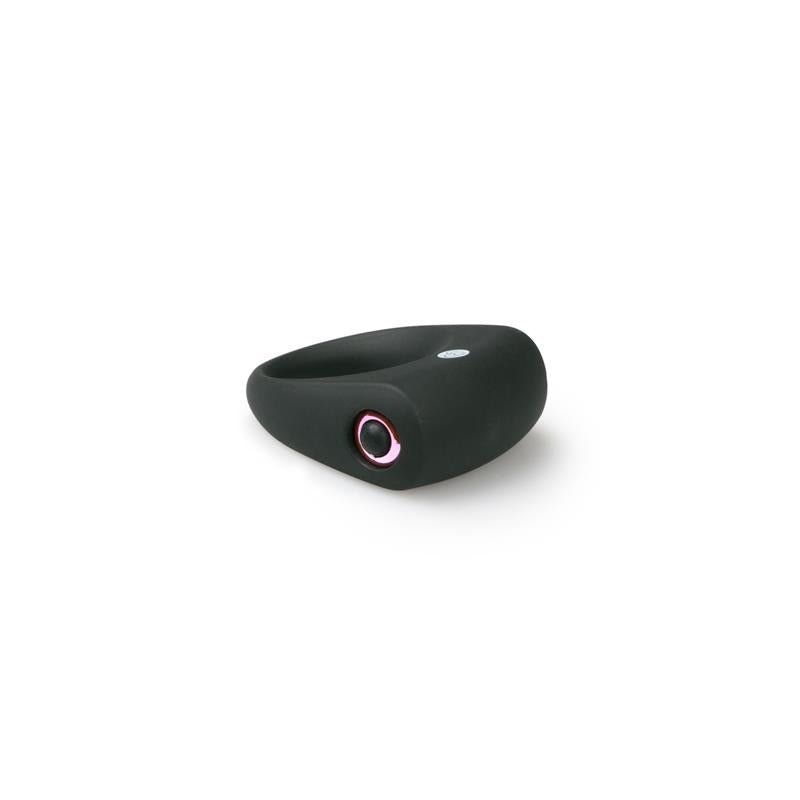 Anillo Para Pene Con Vibración  Silicona - Negro