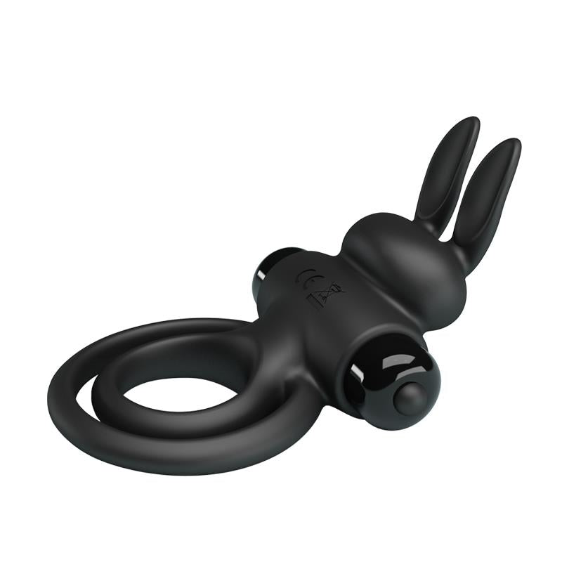 Pretty Love - Anillo Vibrador Iii Conejo Para Pene Negro