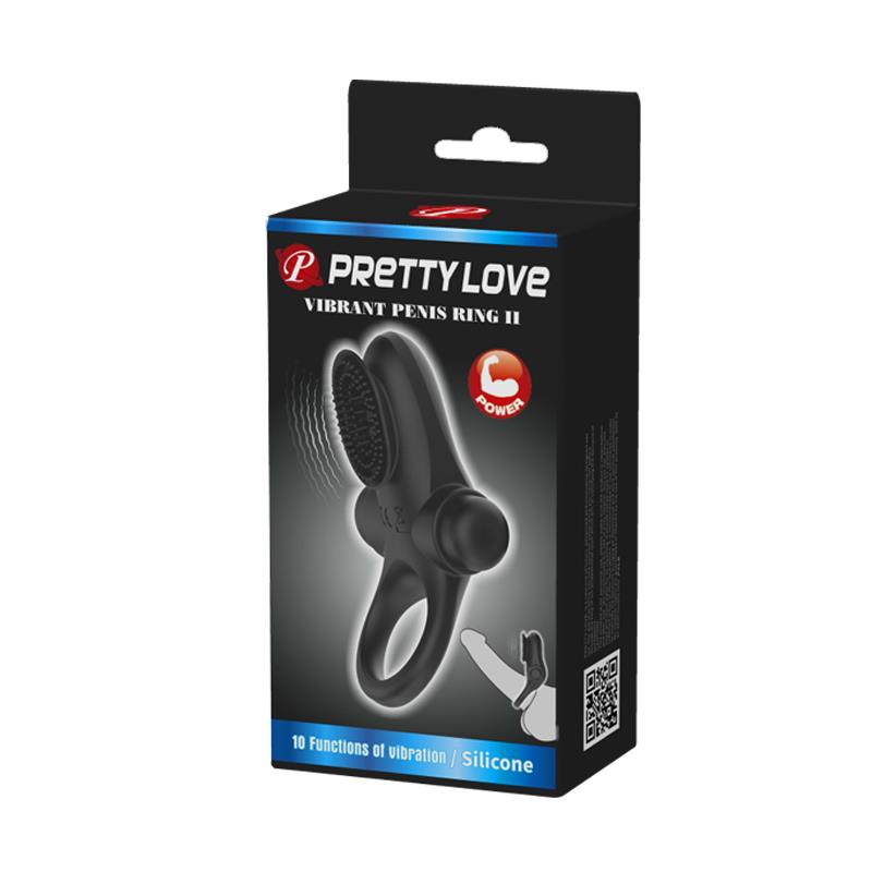 Pretty Love - Anillo Vibrador Ii Para Pene Negro