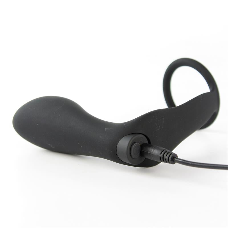 Ansel Plug Anal Con Vibración Y Anillo Usb Silicona