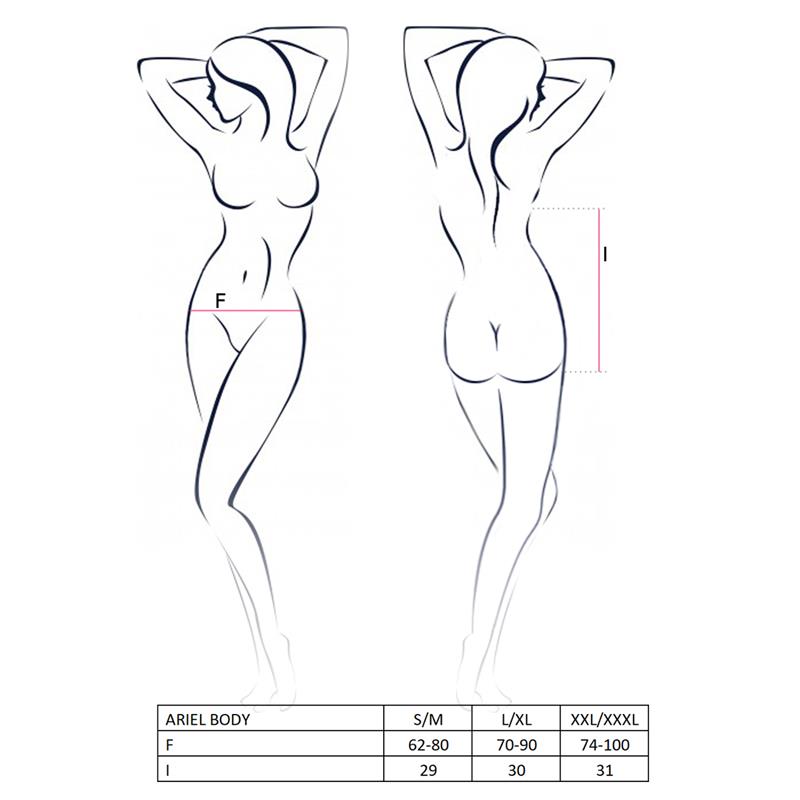 Body Ariel  Blanco Talla (Interno):S/M