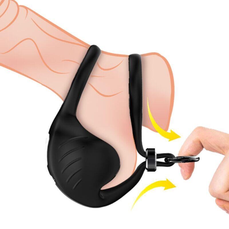 Armony - Manta Anillo Vibrador Testiculos Negro
