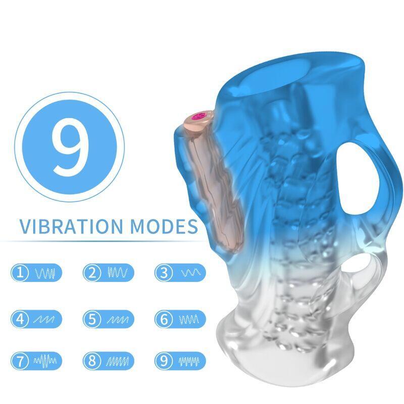 Armony - Masturbator Dedal & Vibrador Azul Degradado