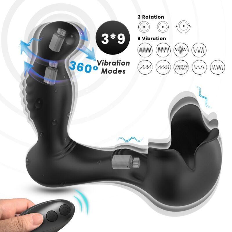 Armony - Surround Vibrador Anal & Estimulador Testiculos Control Remoto Negro