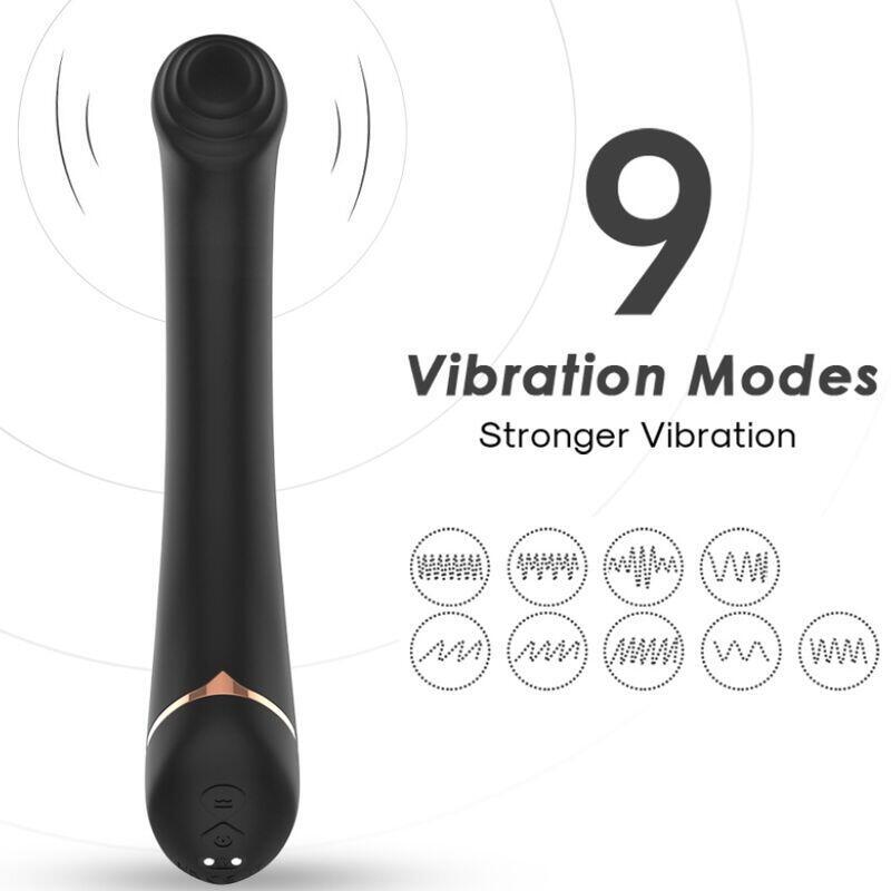 Armony - Vibrador Cabeza Plana Silicona Negro