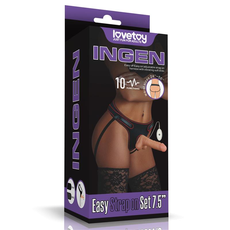 Arnés Con Dildo Con Vibración Y Control Remoto 7.5