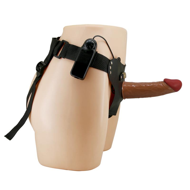 Pretty Love - Starks Harness Briefs Vibración Multi-Velocidad Dildo 17,5 Cm Mulato