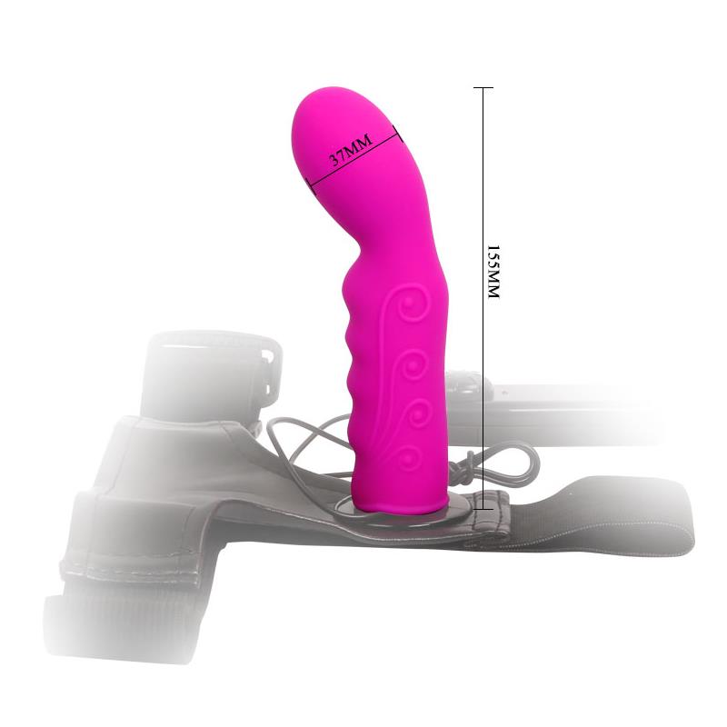Arnés Con Dildo Púrpura 15.5 Cm