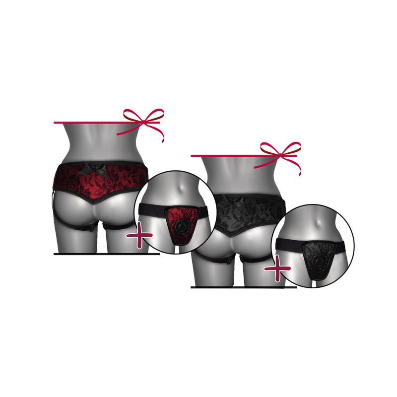 Arnés De Luxe Con Espalda Negro S - Xl