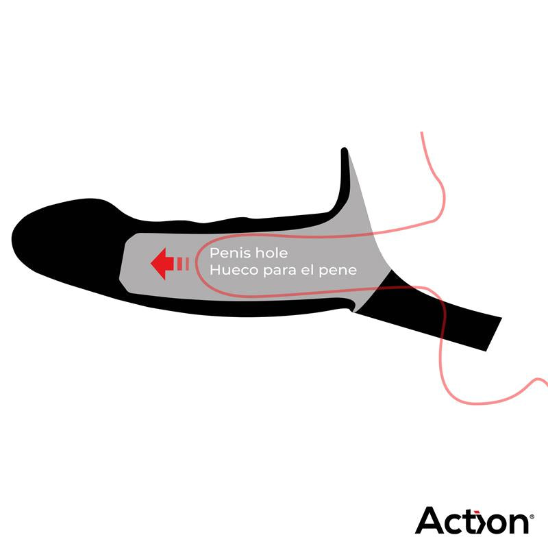 Arnés Strap-On Con Dildo Hueco Silicona Premium Talla S