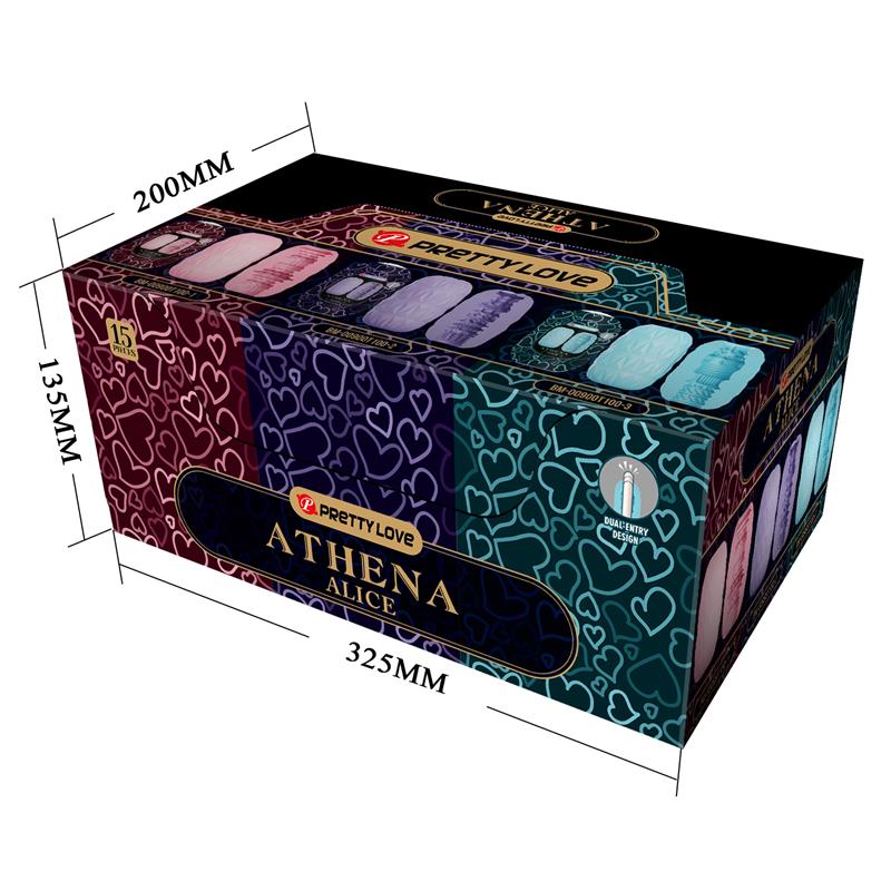 Pretty Love - Athena Alice Pack 15 Masturbadores Masculinos Varios