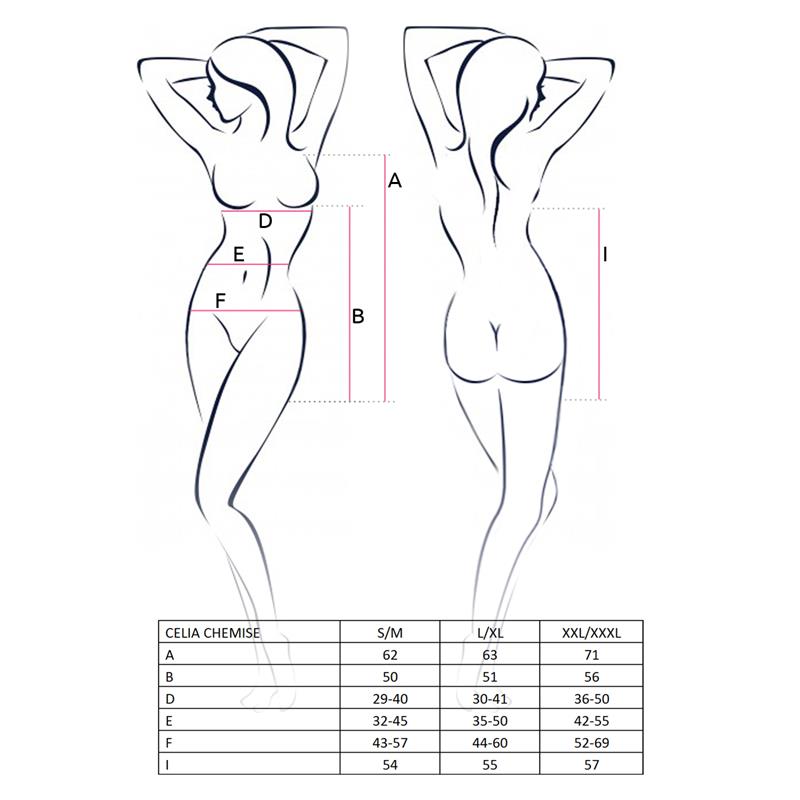 Celia Chemise Rojo Talla (Interno):Xxl/Xxxl