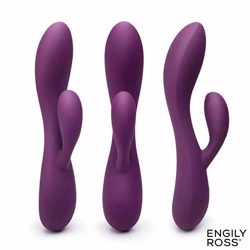 Bacall 2.0 Vibrador Silicona Liquida Inyectada Doble Motor Usb Púrpura