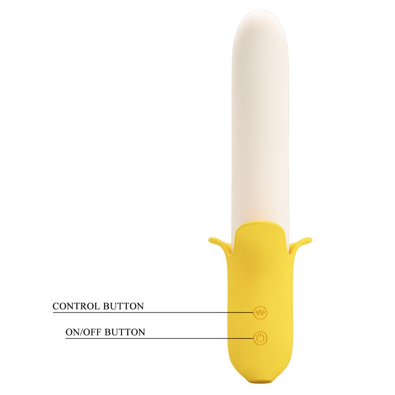 Pretty Love - Banana Geek Super Power 7 Vibraciones Up&Down Silicona Negro