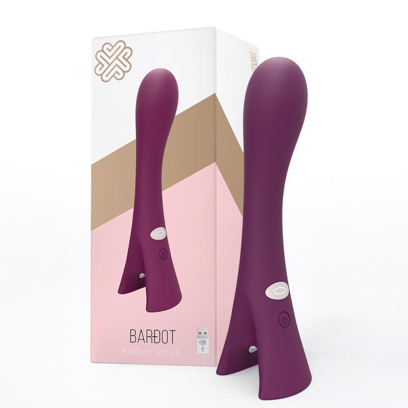 Bardot Vibrador Silicona Recargable Usb Púrpura