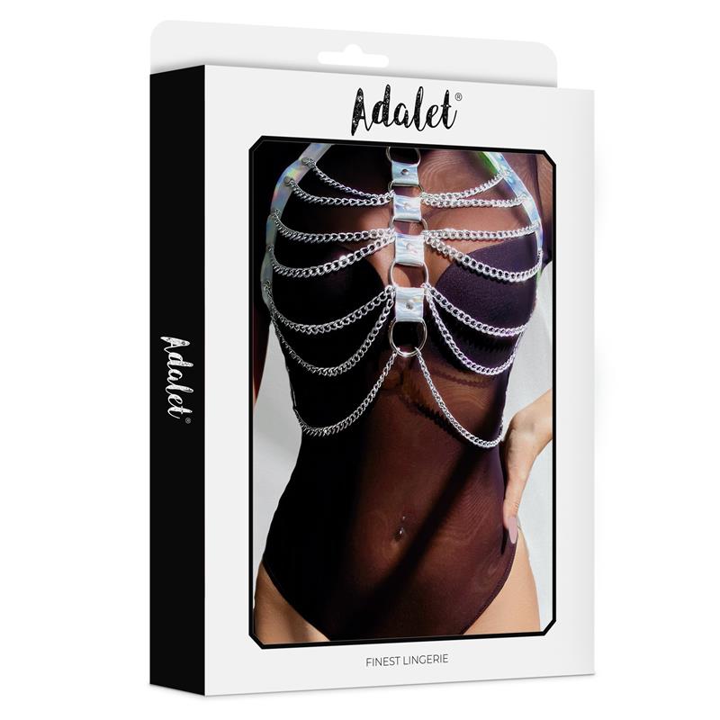 Bianca Arnés Cuero Vegano Con Cadenas Talla Única